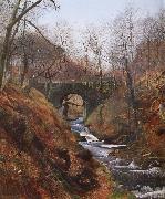 Atkinson Grimshaw Ghyll Beck Barden Yorkshire Early Spring china oil painting reproduction